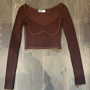 Mistress Rocks by House of CB Sexy Crop Sweater Top size small